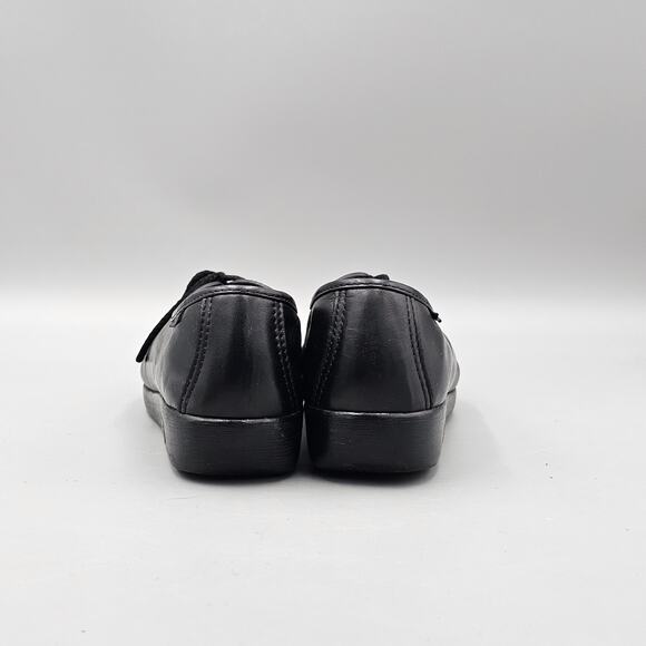 SAS Women's Size 8.5 N Siesta Black Leather Lace Up Oxfords Hand Sewn USA Made - Picture 4 of 8